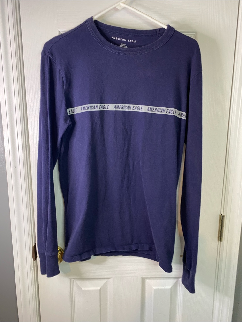 American Eagle Outfitters Long Sleeve Crewneck Shirt - Navy Size S/P.